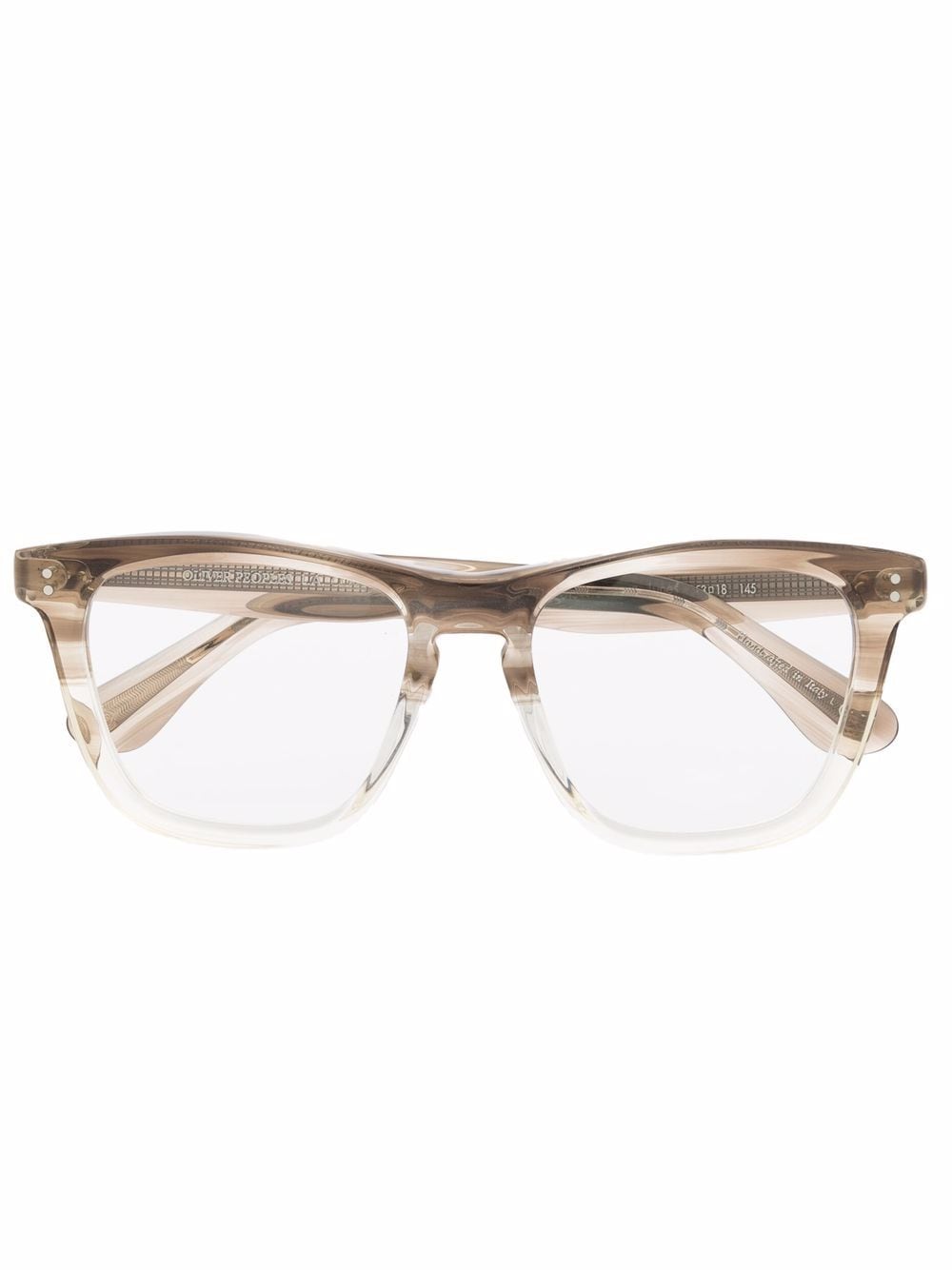 Oliver Peoples square-frame glasses - Neutrals von Oliver Peoples