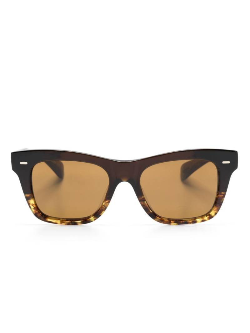 Oliver Peoples square-frame sunglasses - Brown von Oliver Peoples