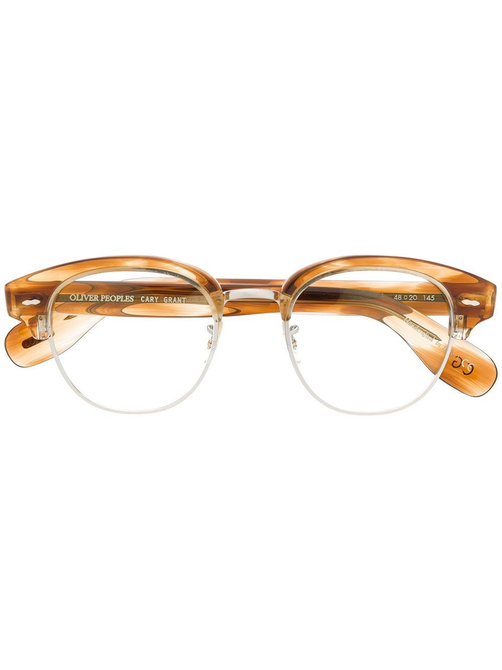 Oliver Peoples tortoiseshell detail glasses - Brown von Oliver Peoples