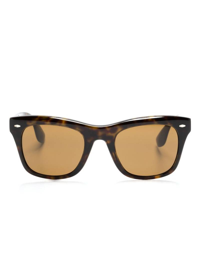 Oliver Peoples tortoiseshell-effect square-frame sunglasses - Brown von Oliver Peoples