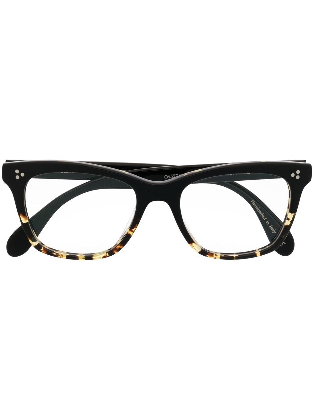 Oliver Peoples tortoiseshell-effect square glasses - Black von Oliver Peoples