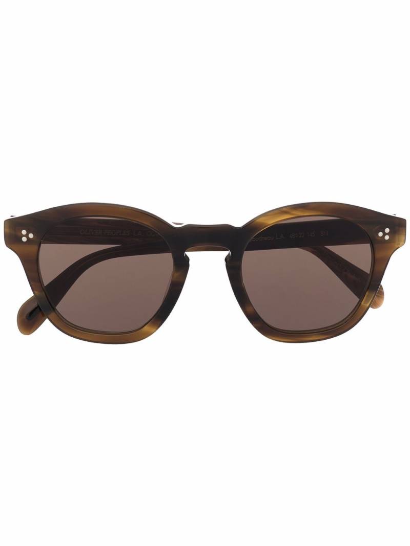 Oliver Peoples tortoiseshell-effect square sunglasses - Brown von Oliver Peoples