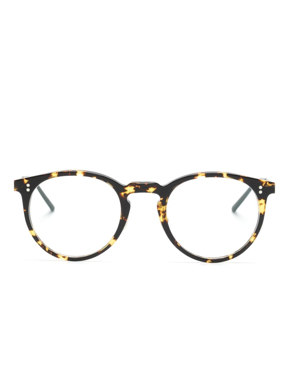 Oliver Peoples tortoiseshell round-frame glasses - Black von Oliver Peoples