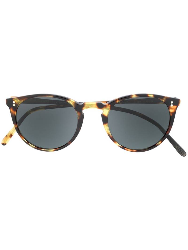 Oliver Peoples tortoiseshell round frame sunglasses - Brown von Oliver Peoples