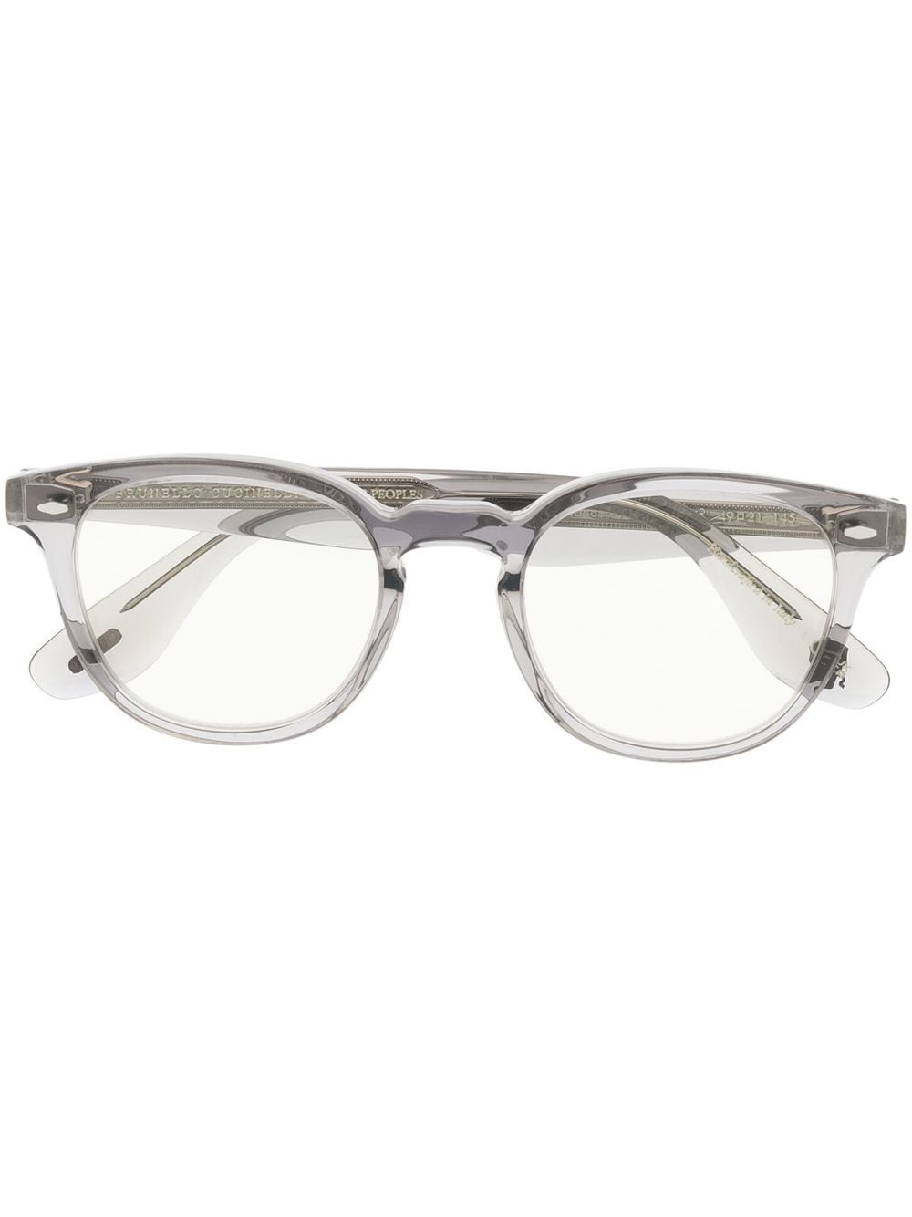 Oliver Peoples transparent-frame design glasses - Grey von Oliver Peoples