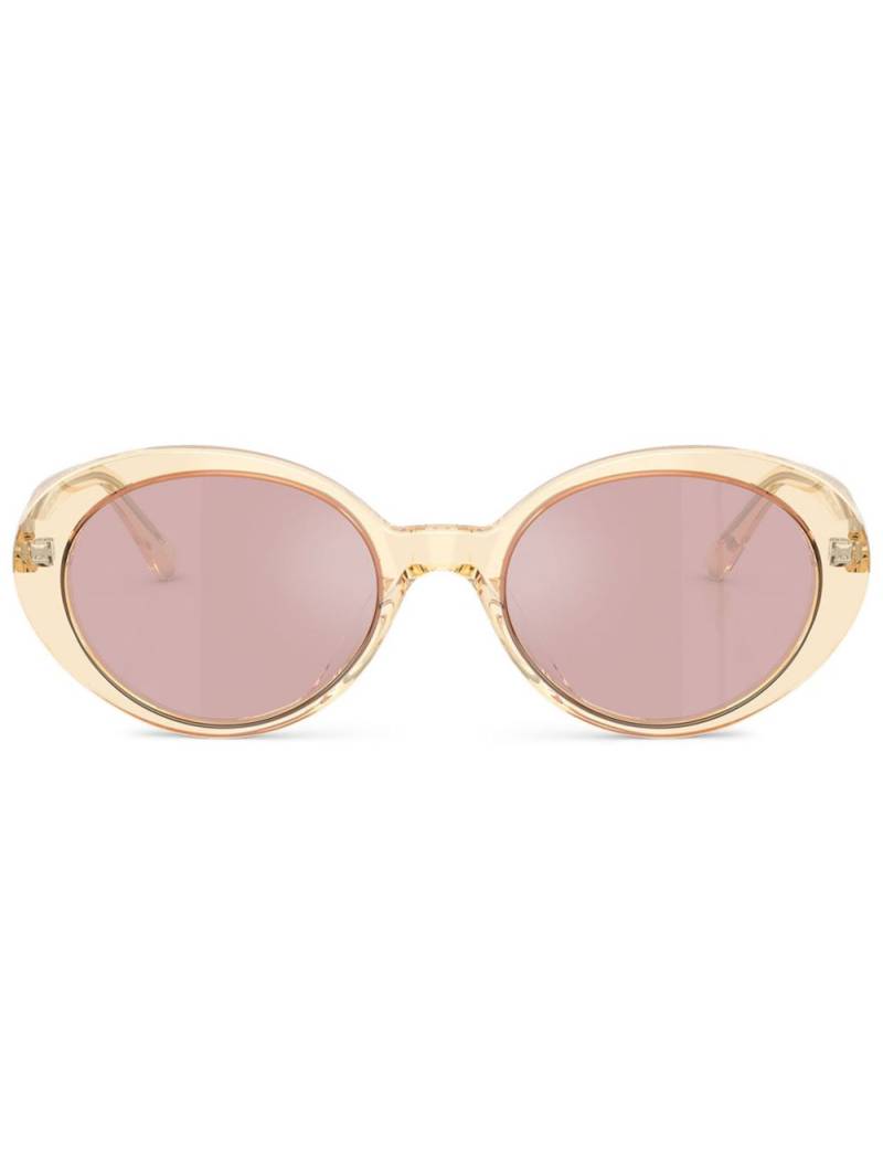 Oliver Peoples transparent round-frame sunglasses - Yellow von Oliver Peoples