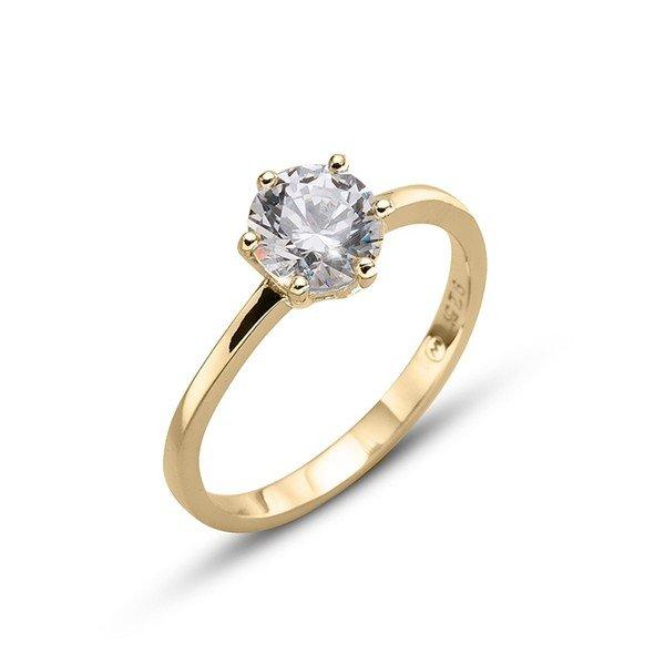 Ring Brilliance Damen Gold 20mm von Oliver Weber Collection