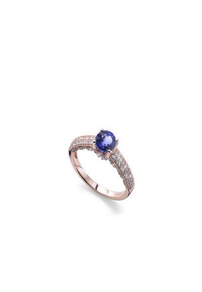 Ring Royal Damen Goldrosa 17mm von Oliver Weber Collection