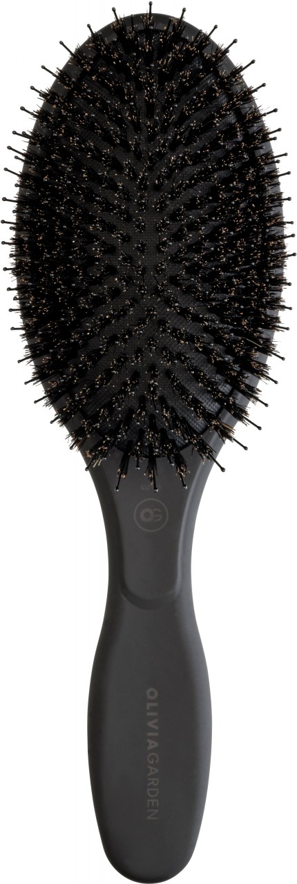 Olivia Garden - EXPERT CARE OVAL Boar & Nylon Bristles Black Label von Olivia Garden