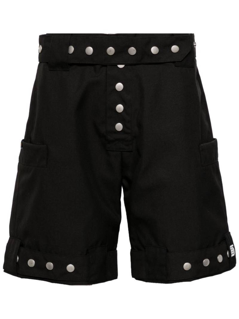 Olly Shinder press-stud nylon-canvas shorts - Black von Olly Shinder