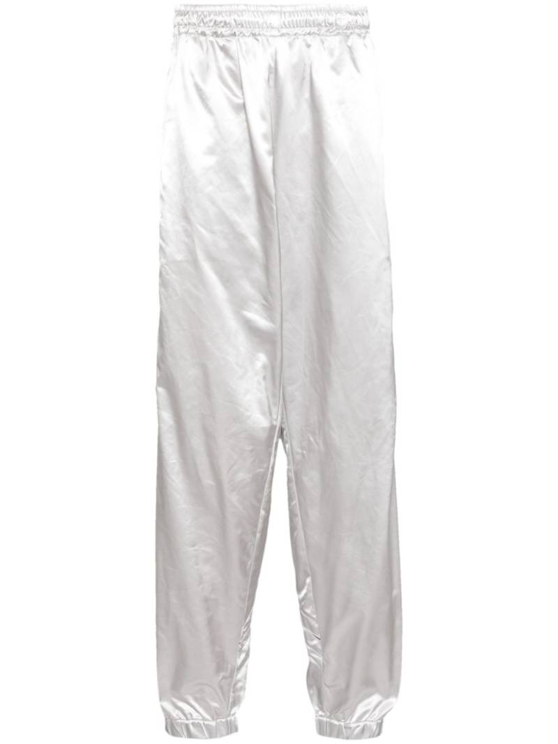 Olly Shinder wet look split pants - Silver von Olly Shinder