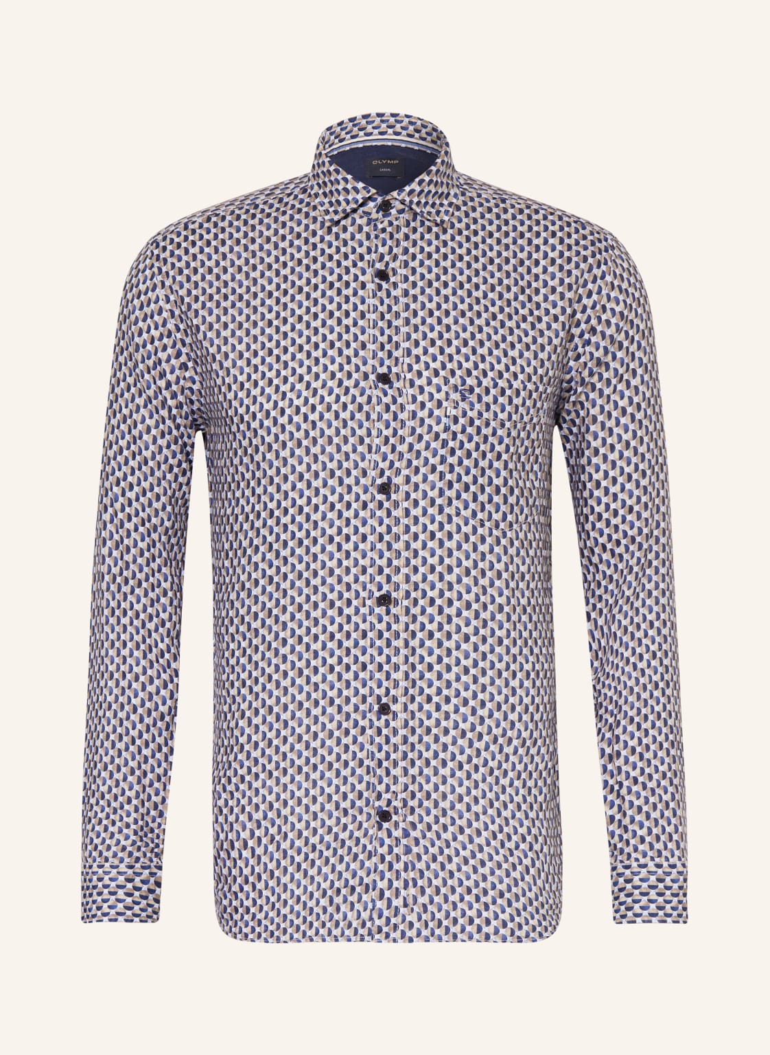 Olymp Leinenhemd Regular Fit blau Olymp Leinenhemd Regular Fit blau von Olymp