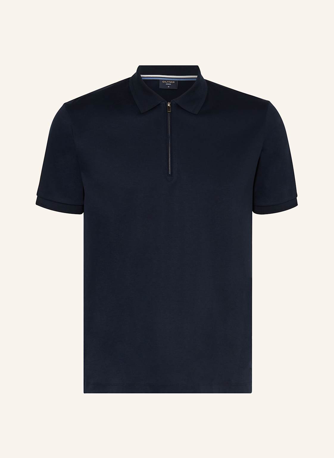 Olymp Jersey-Poloshirt Casual Comfort Fit blau von Olymp