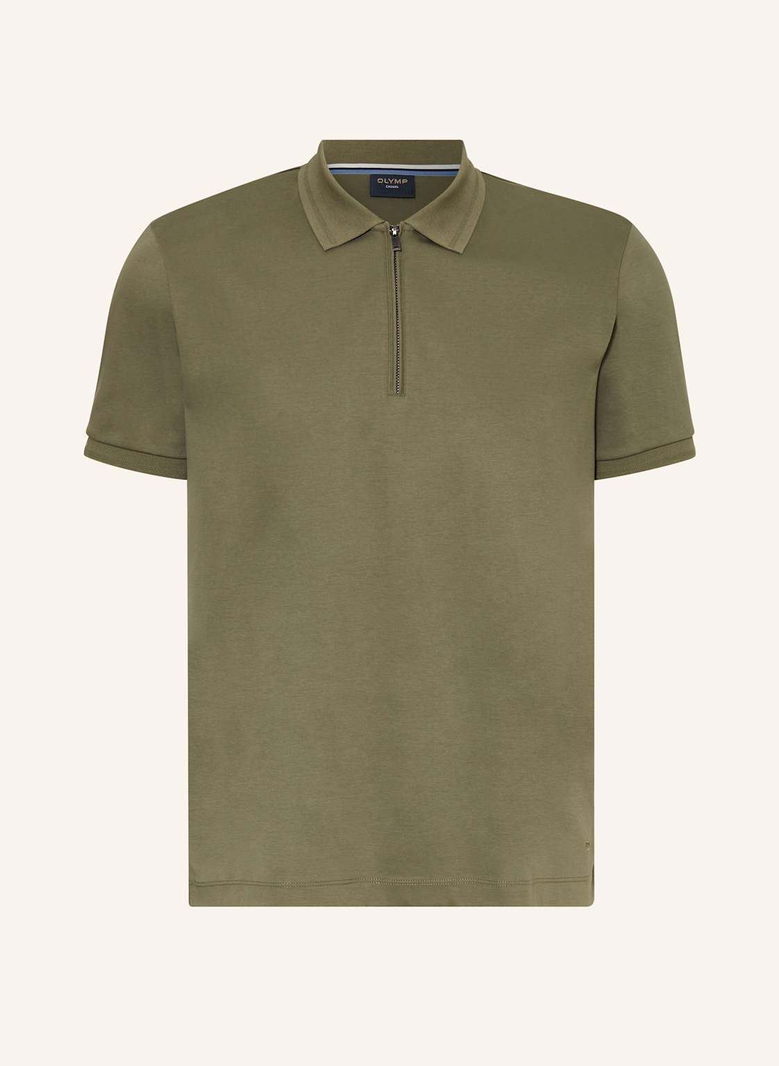 Olymp Jersey-Poloshirt Casual Comfort Fit gruen von Olymp