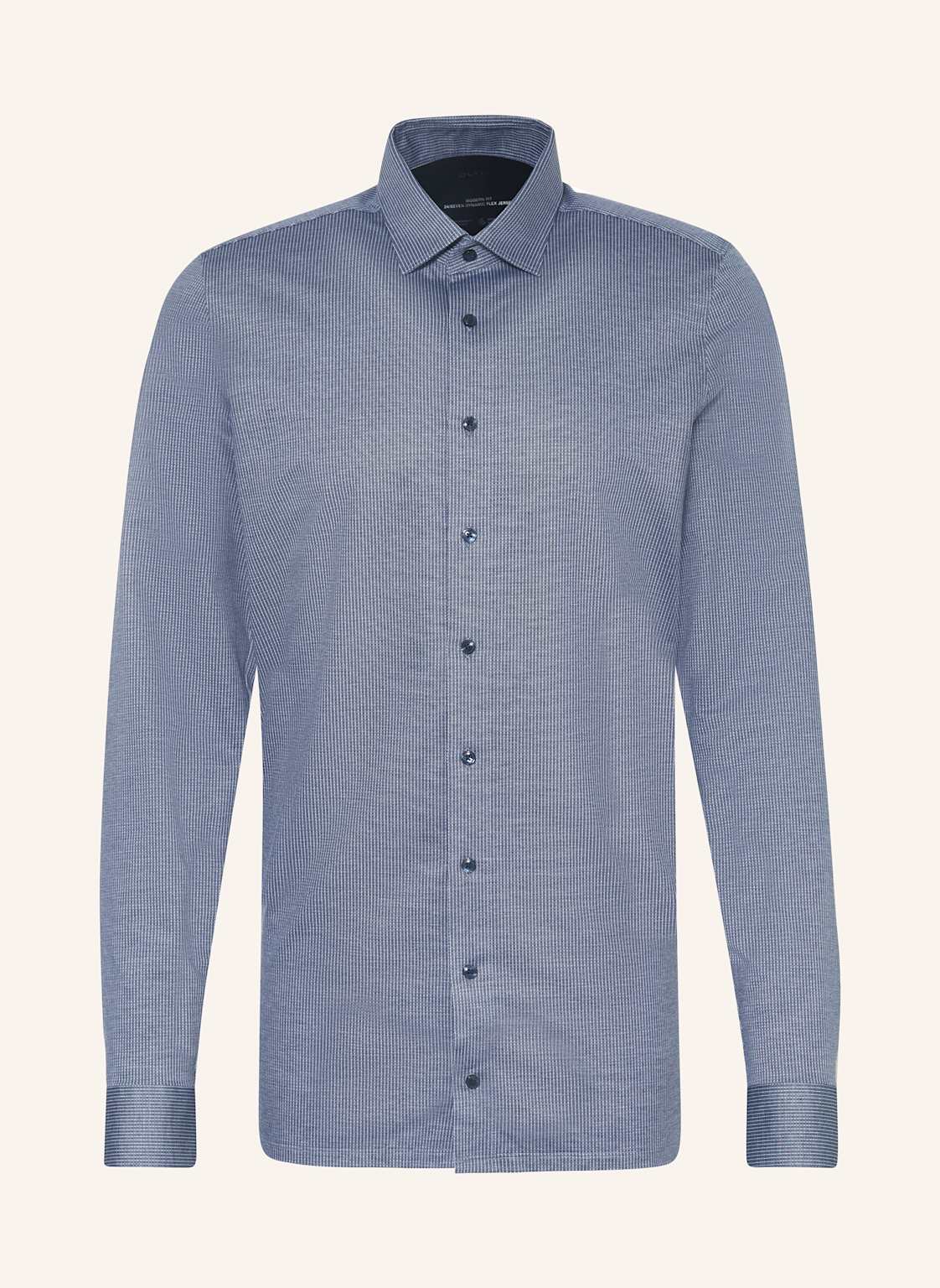 Olymp Jerseyhemd Luxor 24/Seven Modern Fit blau von Olymp