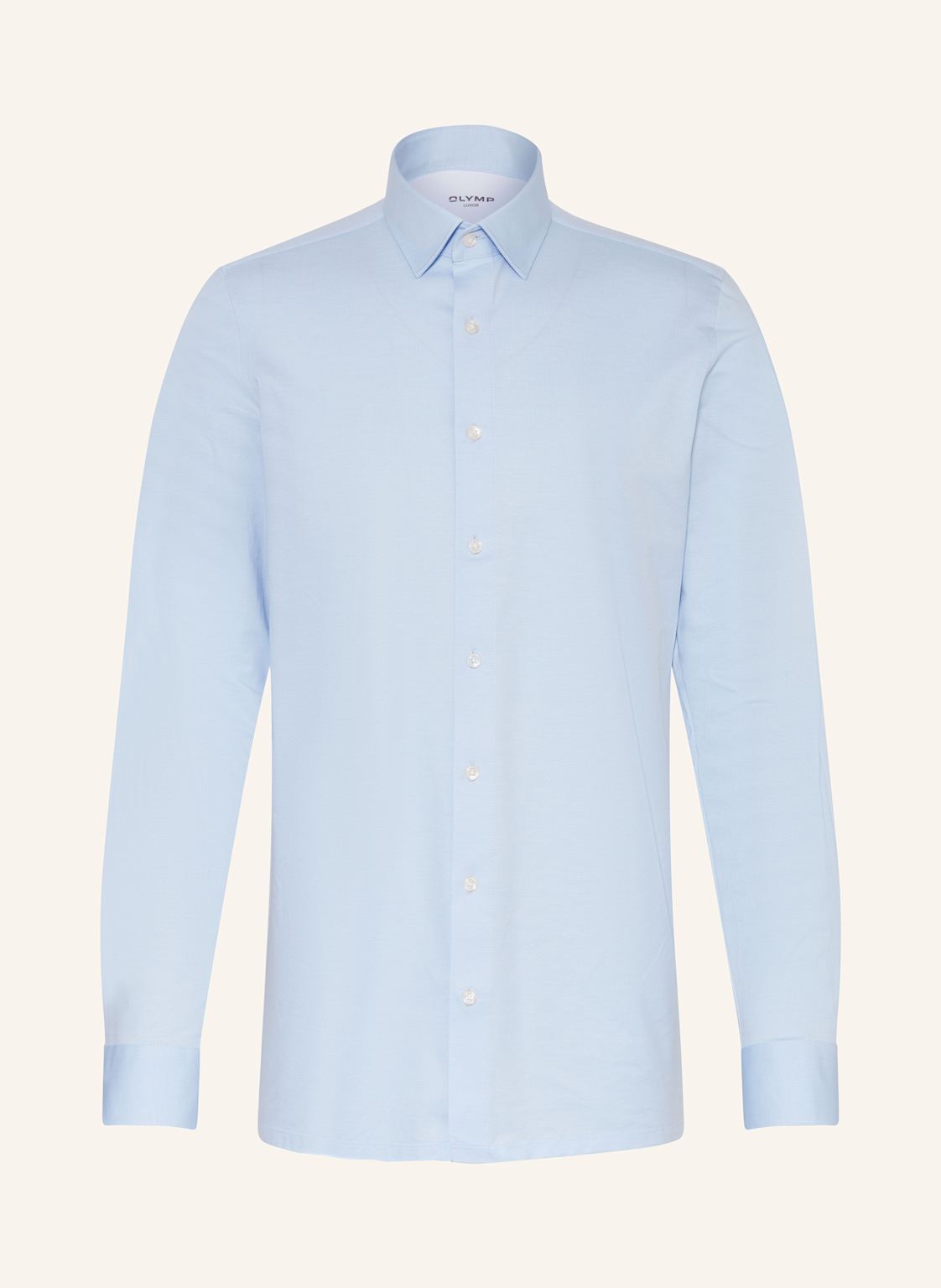 Olymp Jerseyhemd Luxor 24/Seven Modern Fit blau von Olymp