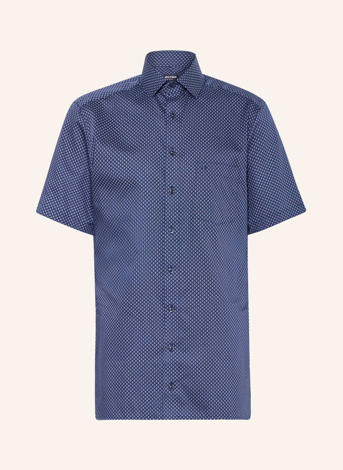Olymp Kurzarm-Hemd Luxor Modern Fit blau von Olymp