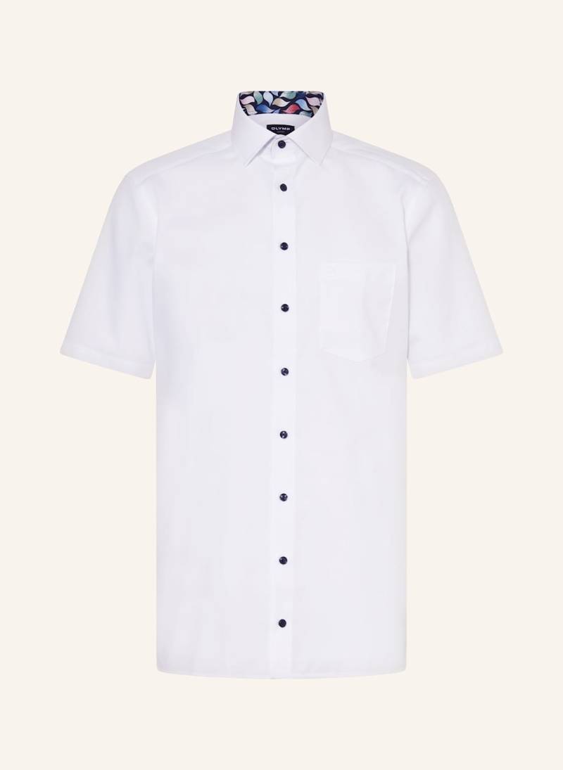 Olymp Kurzarm-Hemd Luxor Modern Fit weiss von Olymp
