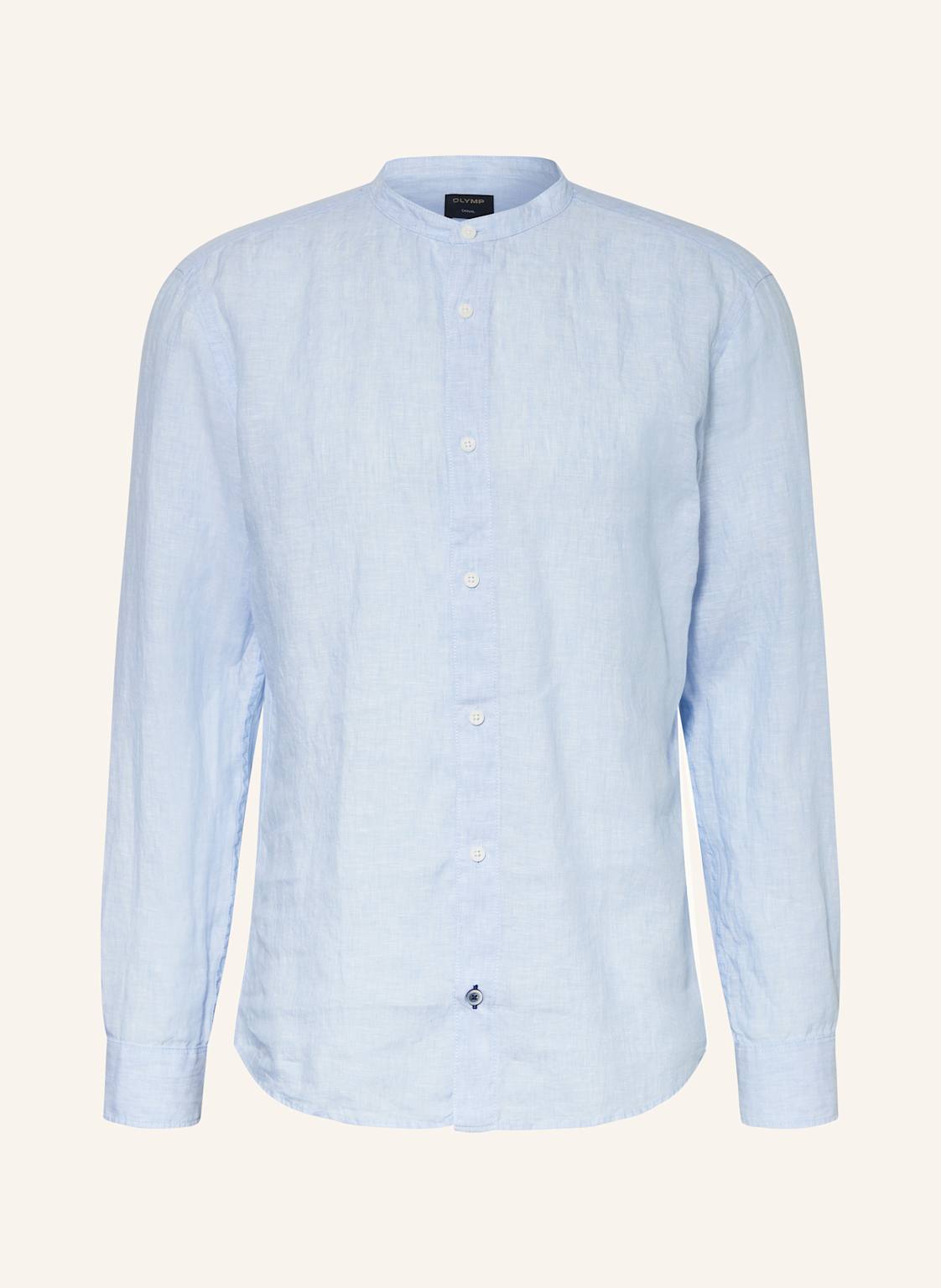 Olymp Leinenhemd Casual Regular Fit Mit Stehkragen blau Olymp Leinenhemd Casual Regular Fit Mit Stehkragen blau von Olymp