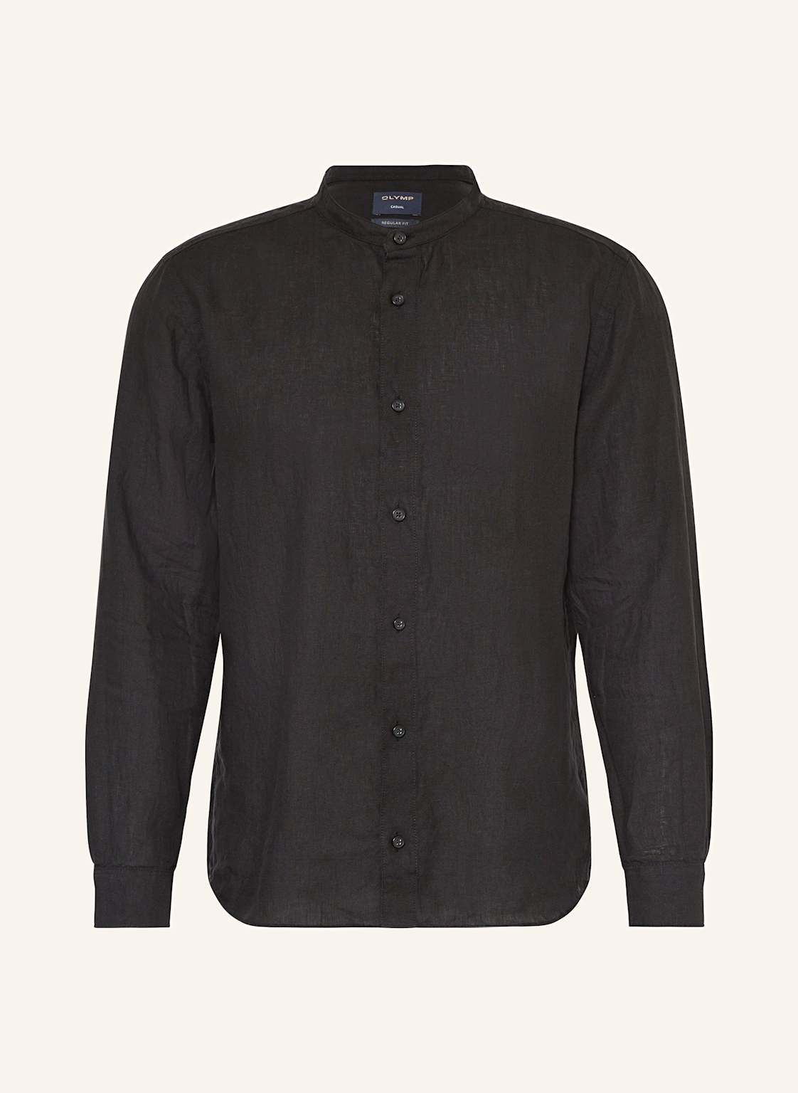 Olymp Leinenhemd Casual Regular Fit Mit Stehkragen schwarz Olymp Leinenhemd Casual Regular Fit Mit Stehkragen schwarz von Olymp