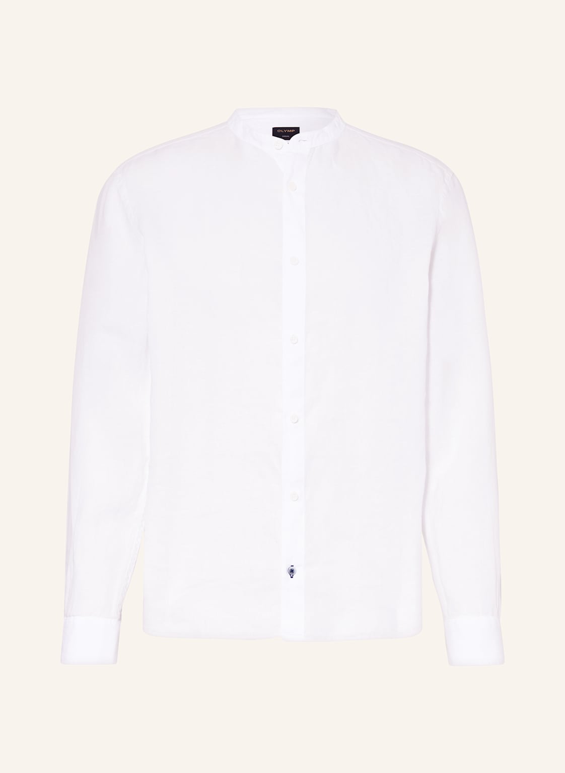 Olymp Leinenhemd Casual Regular Fit Mit Stehkragen weiss Olymp Leinenhemd Casual Regular Fit Mit Stehkragen weiss von Olymp