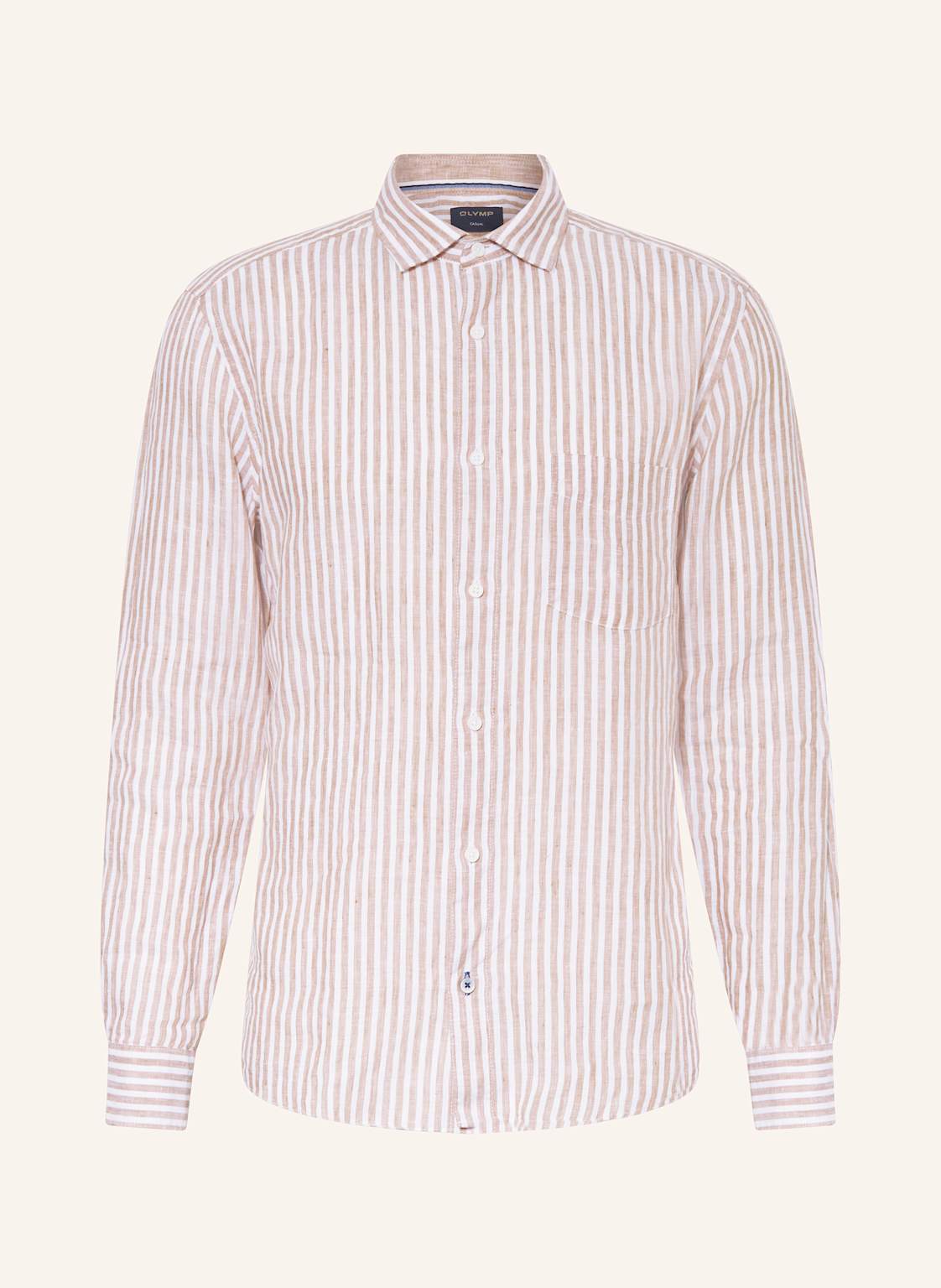 Olymp Leinenhemd Casual Regular Fit beige Olymp Leinenhemd Casual Regular Fit beige von Olymp