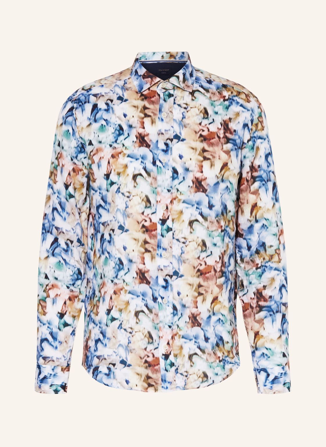 Olymp Leinenhemd Regular Fit blau Olymp Leinenhemd Regular Fit blau von Olymp