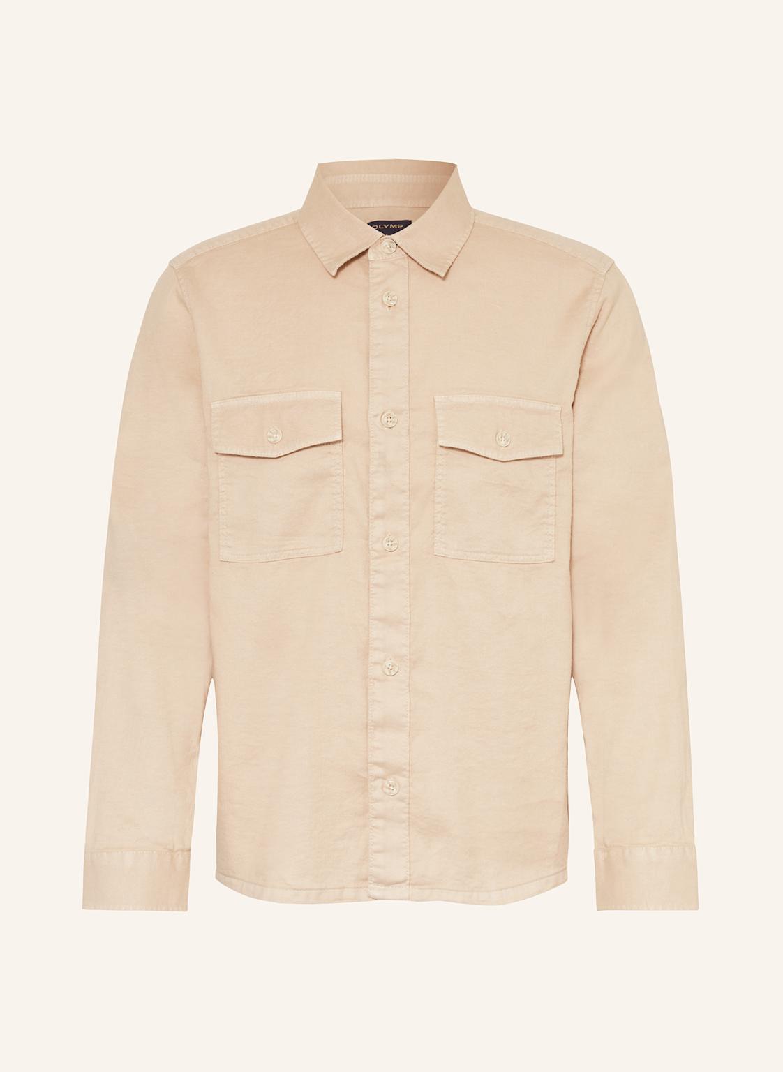 Olymp Overshirt Casual Regular Fit Mit Leinen beige Olymp Overshirt Casual Regular Fit Mit Leinen beige von Olymp