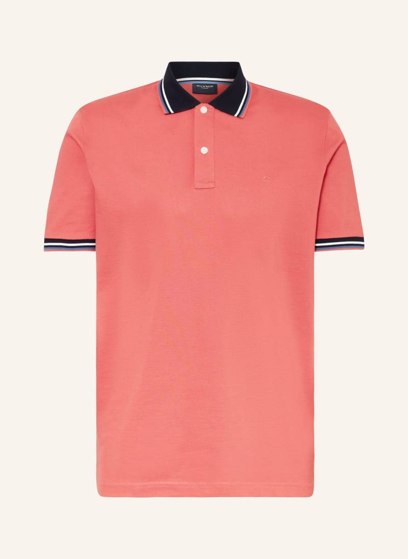 Olymp Piqué-Poloshirt Casual Fit rot von Olymp