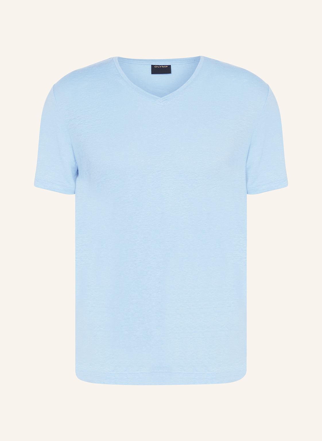 Olymp T-Shirt Aus Leinen blau von Olymp