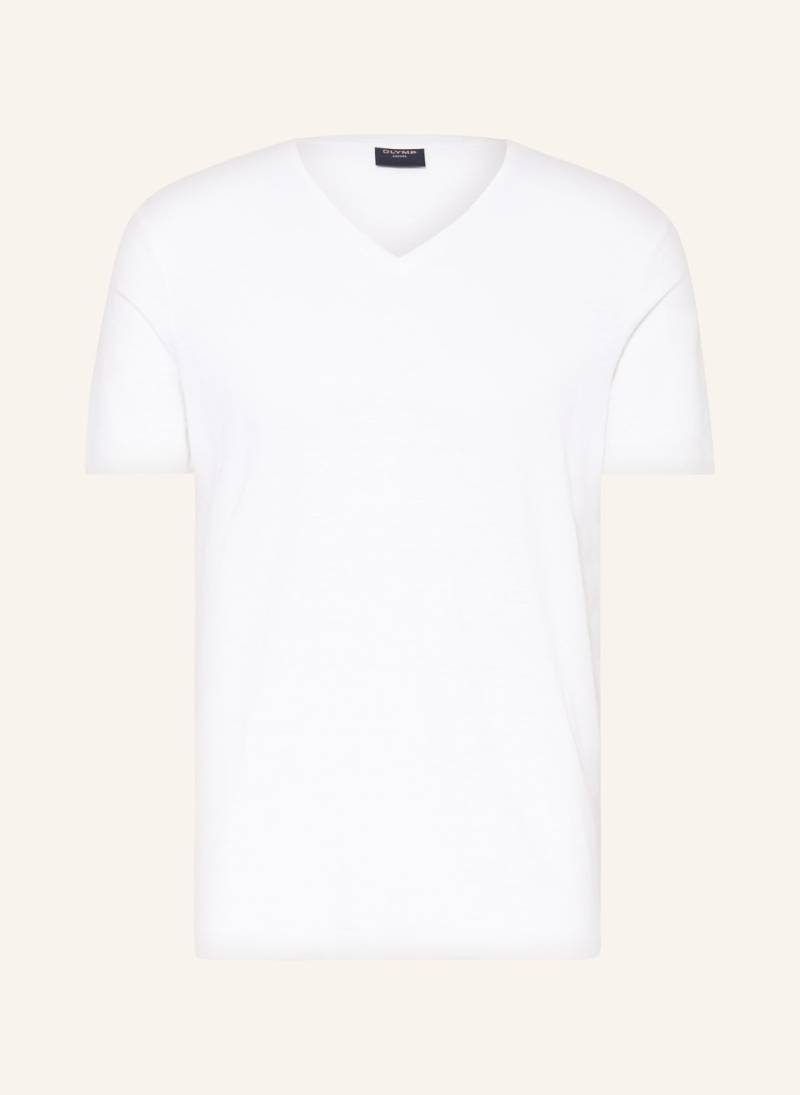 Olymp T-Shirt Aus Leinen weiss von Olymp