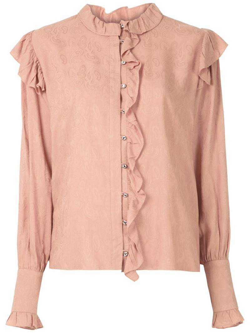 Olympiah Azteca ruffled shirt - Pink von Olympiah