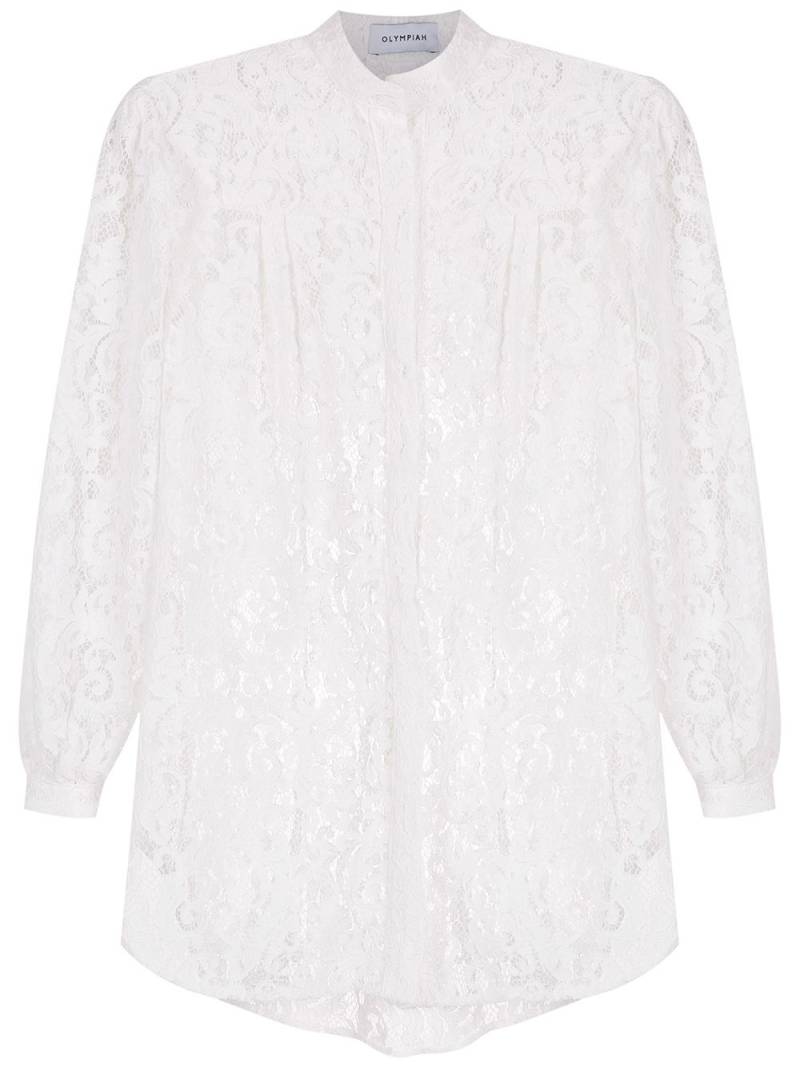 Olympiah Branch lace-print shirt - White von Olympiah