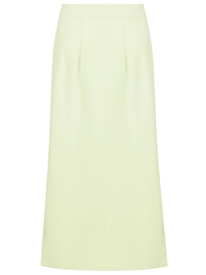 Olympiah Fenda side-slit midi skirt - Green von Olympiah