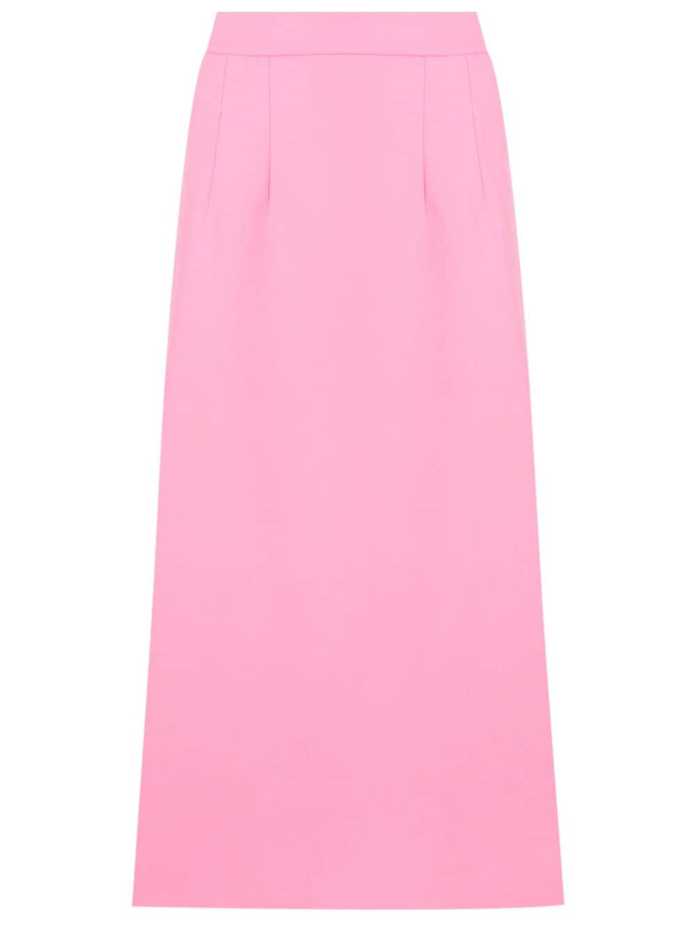 Olympiah Fenda side-slit midi skirt - Pink von Olympiah