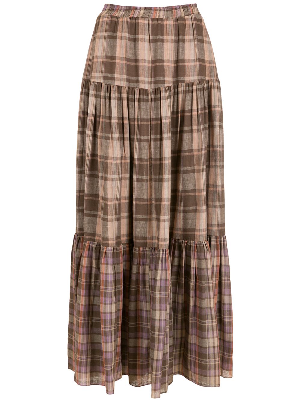 Olympiah Merlot long skirt - Brown von Olympiah