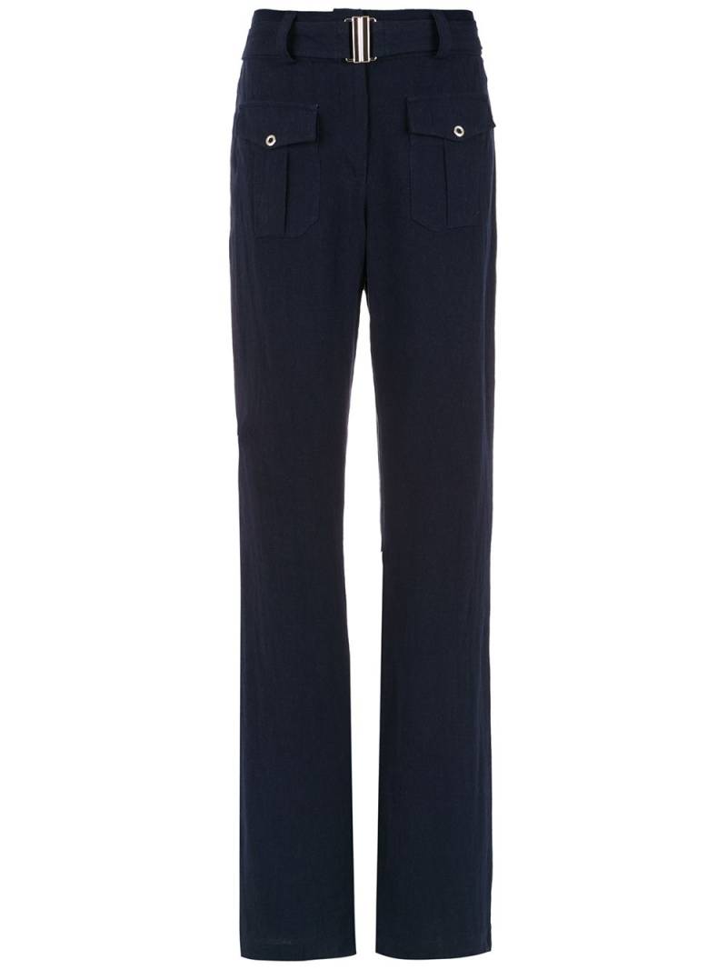 Olympiah Roma flared pants - Blue von Olympiah