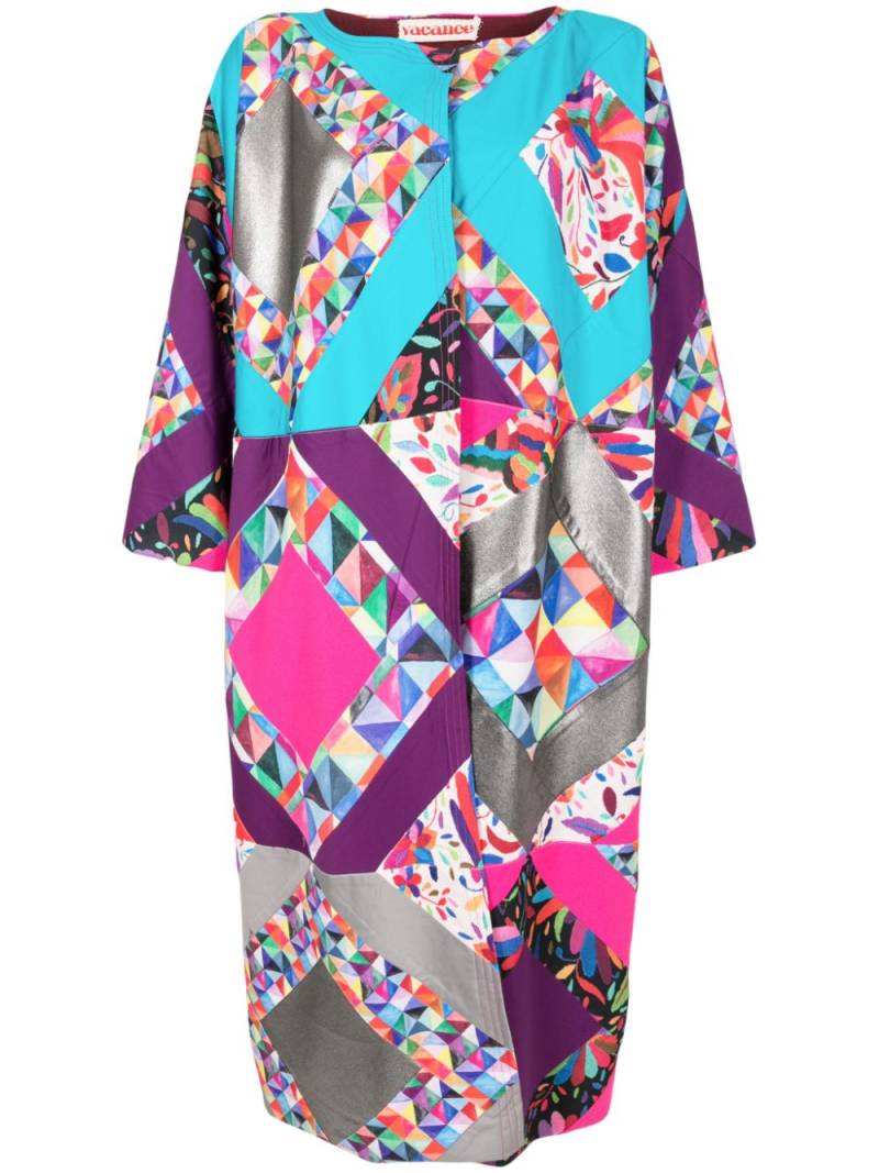 Olympiah colour-block patchwork cotton-blend kimono - Multicolour von Olympiah