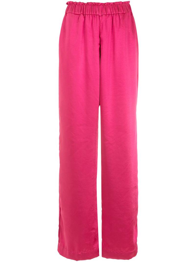 Olympiah elasticated wide-leg trousers - Pink von Olympiah