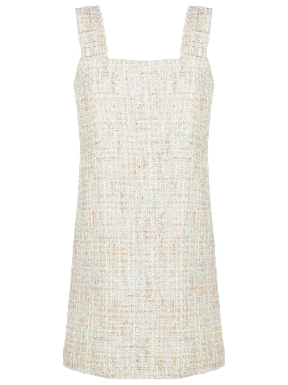 Olympiah tweed square-neck mini dress - Green von Olympiah