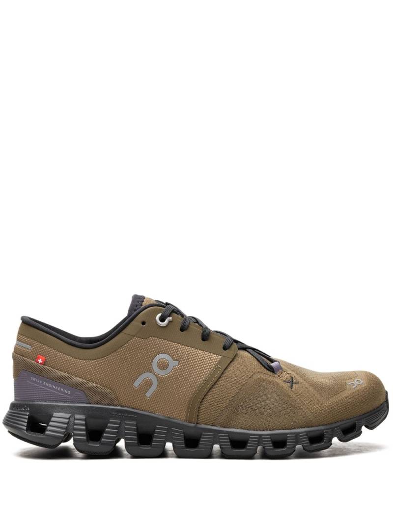 On Running Cloud X 3 "Hunter/Black" sneakers - Brown von On Running