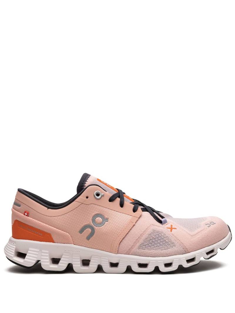 On Running Cloud X 3 "Rose/Sand" sneakers - Pink von On Running