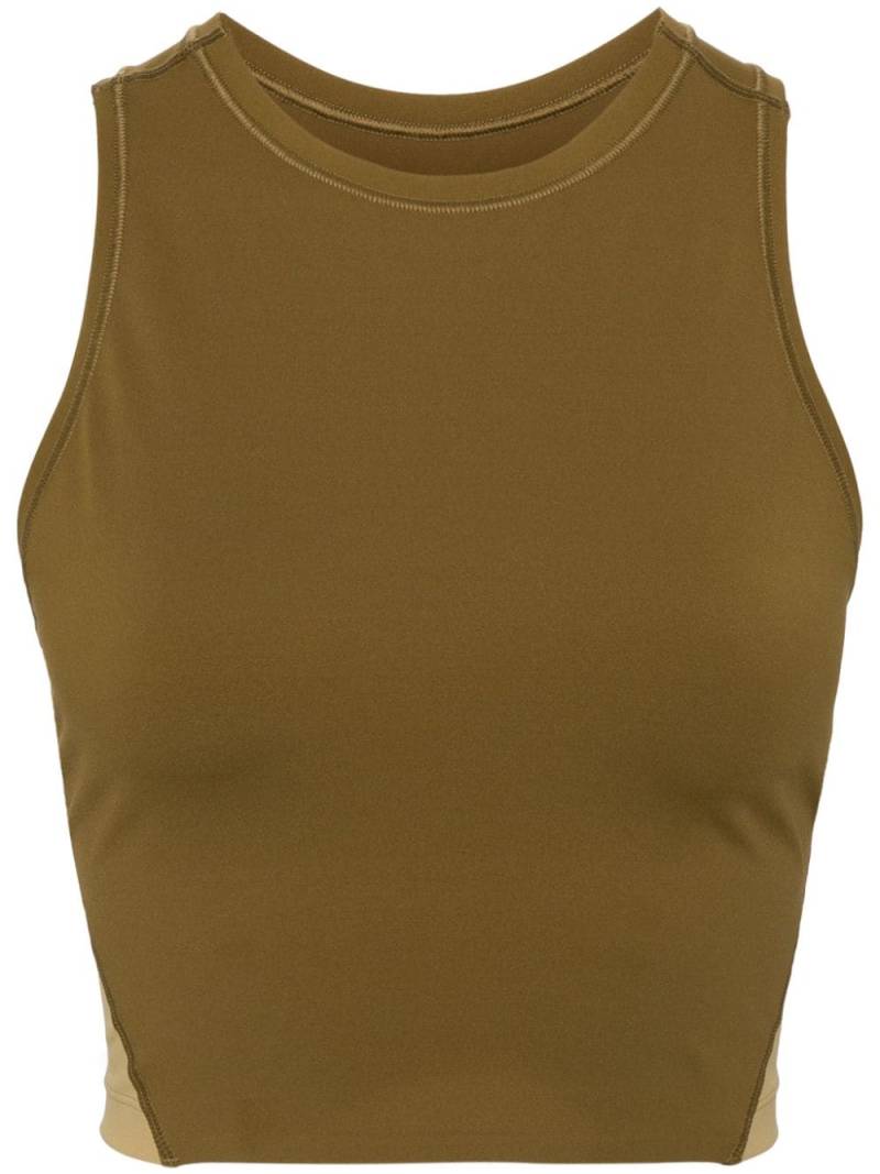 On Running Movement panelled crop top - Brown von On Running