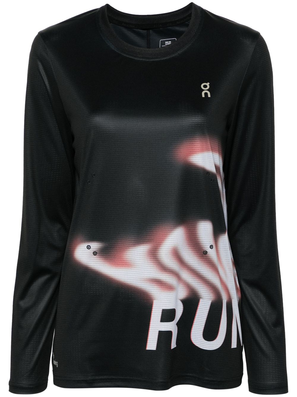 On Running Pace logo-print T-shirt - Black von On Running