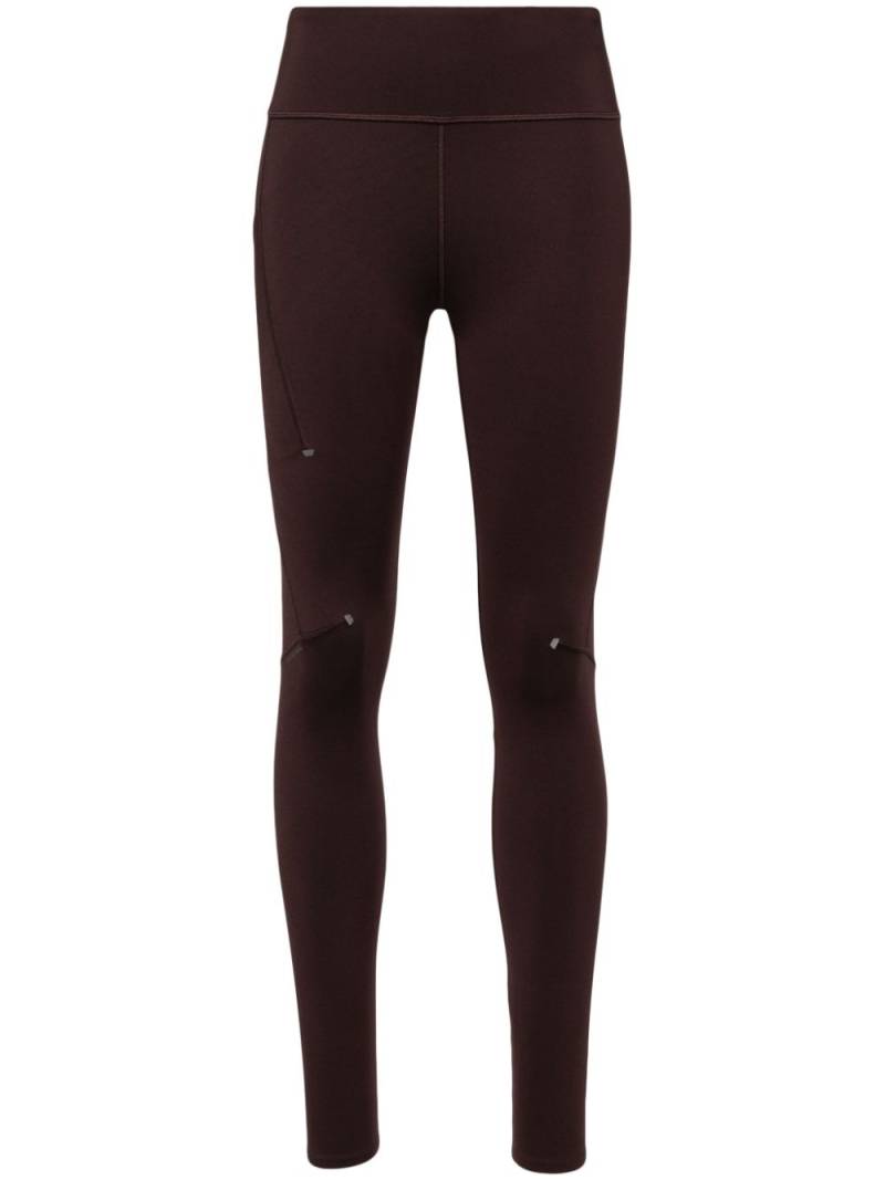 On Running Performance logo-print leggings - Brown von On Running