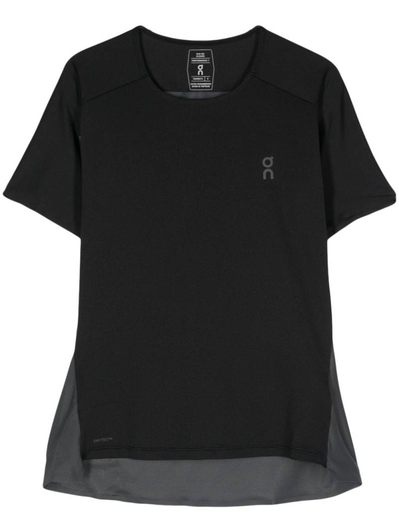 On Running colourblock performance T-shirt - Black von On Running