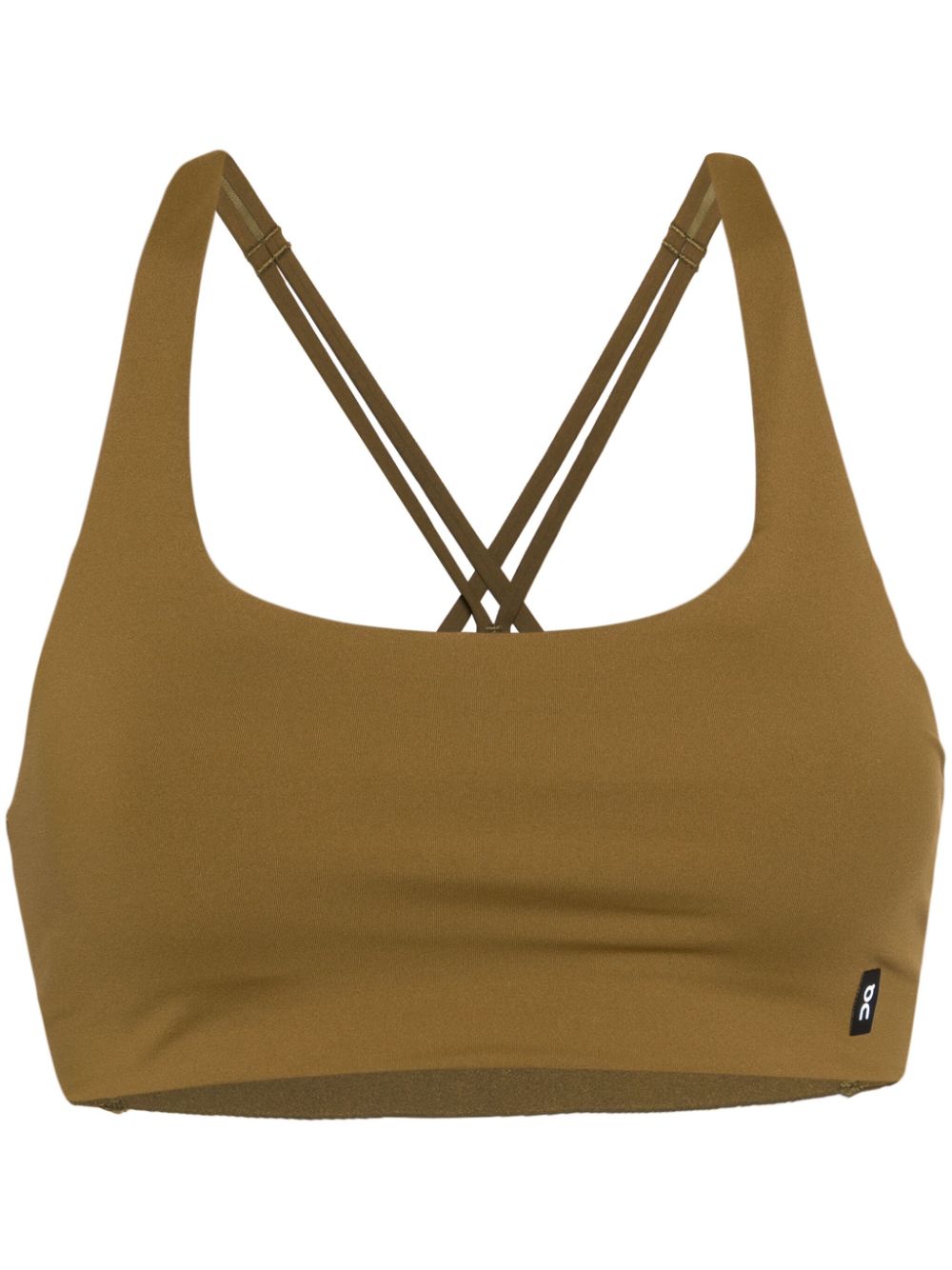 On Running stretch-jersey bra top - Neutrals von On Running