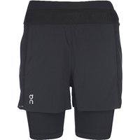 ON Damen 2in1 Laufshort Active schwarz | XS von On