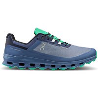 ON Herren Traillaufschuhe Cloudvista Waterproof METAL DENIM blau | 47 von On