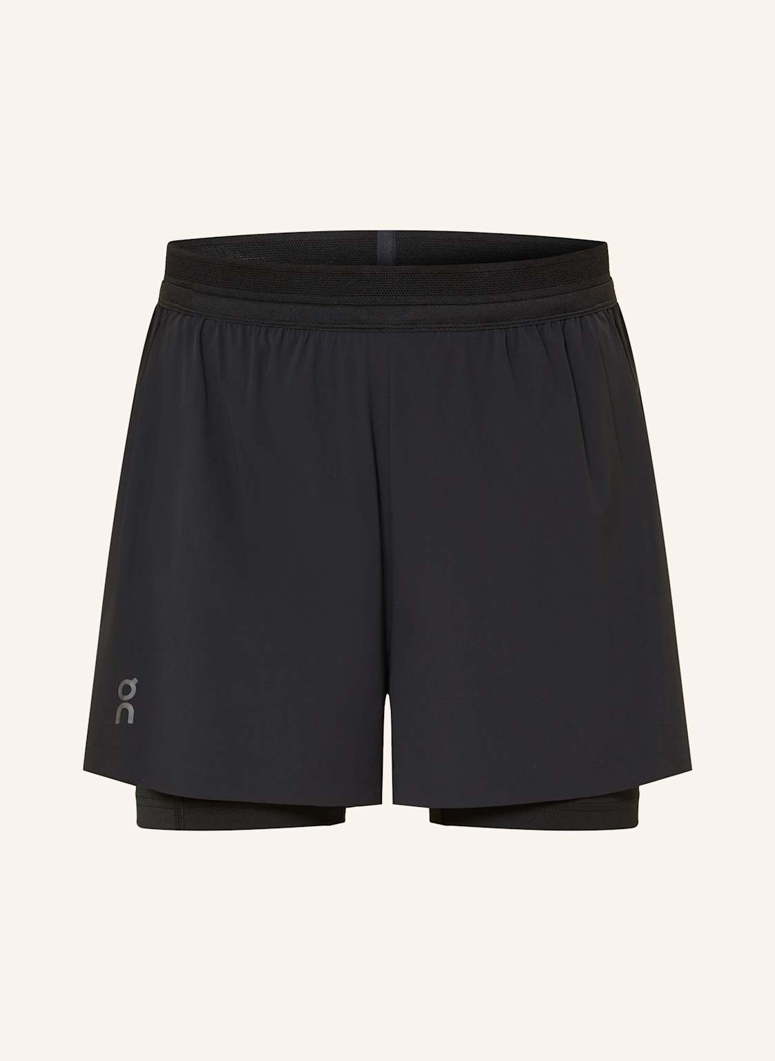 On 2-In-1-Laufshorts 3" Performance schwarz von On